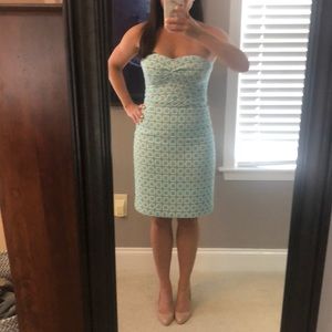 Trina Turk Strapless Tweed Dress
